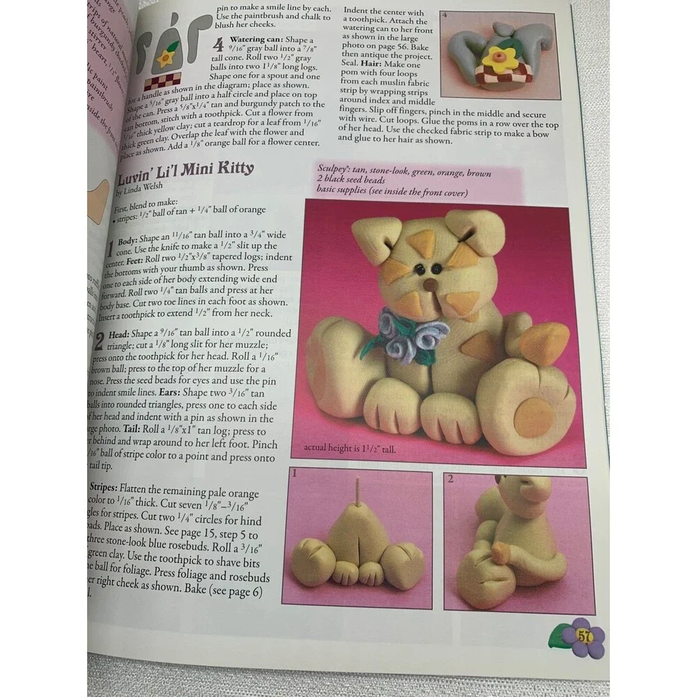 THE SCULPEY WAY WITH  POLYMER CLAY 74 FUN PROJECTS PHOTOS 104 PAGES SOFT COVER